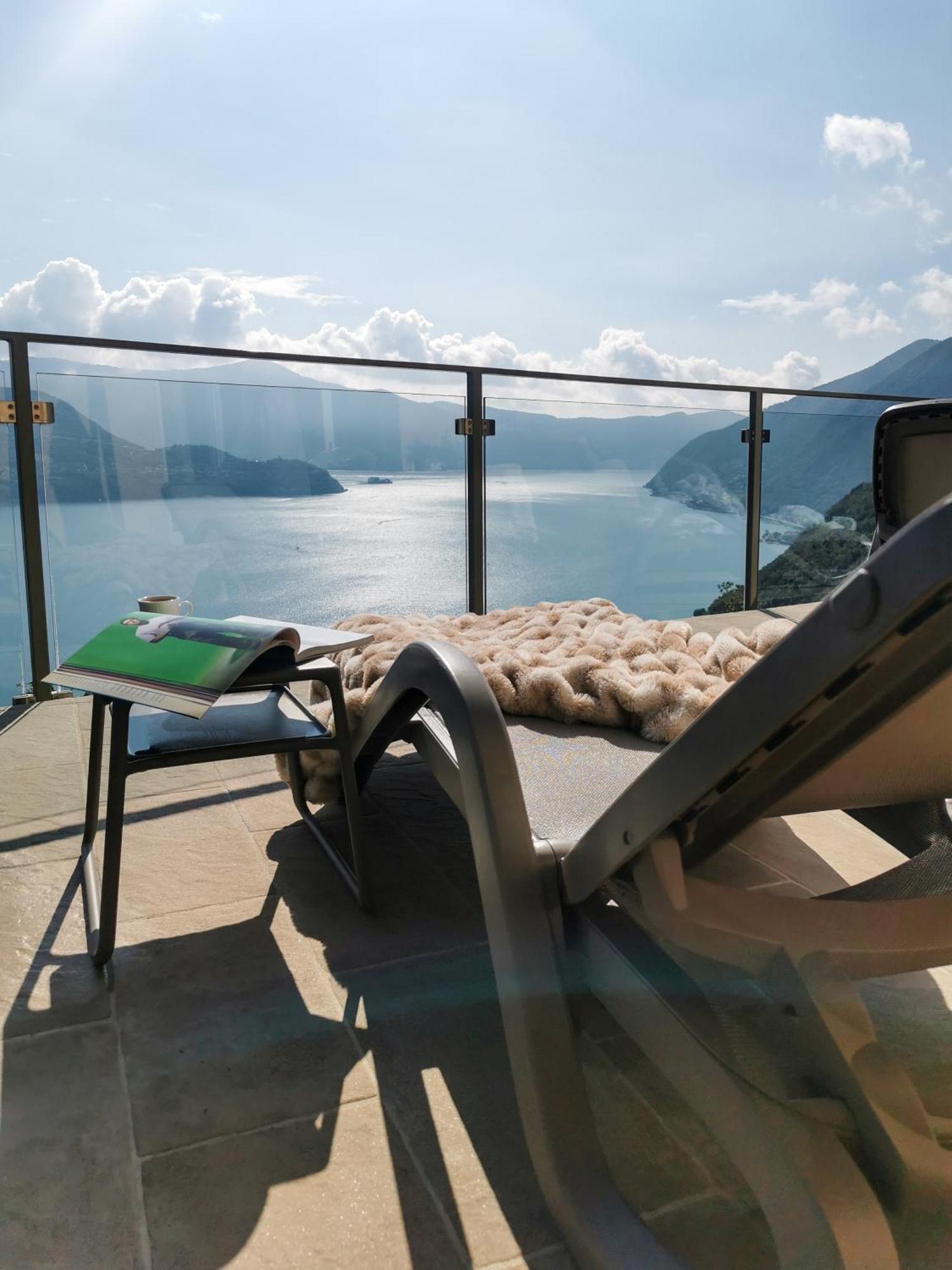 Mia Isola With Lake View, Garden And Swimming Pool Parzanica 外观 照片